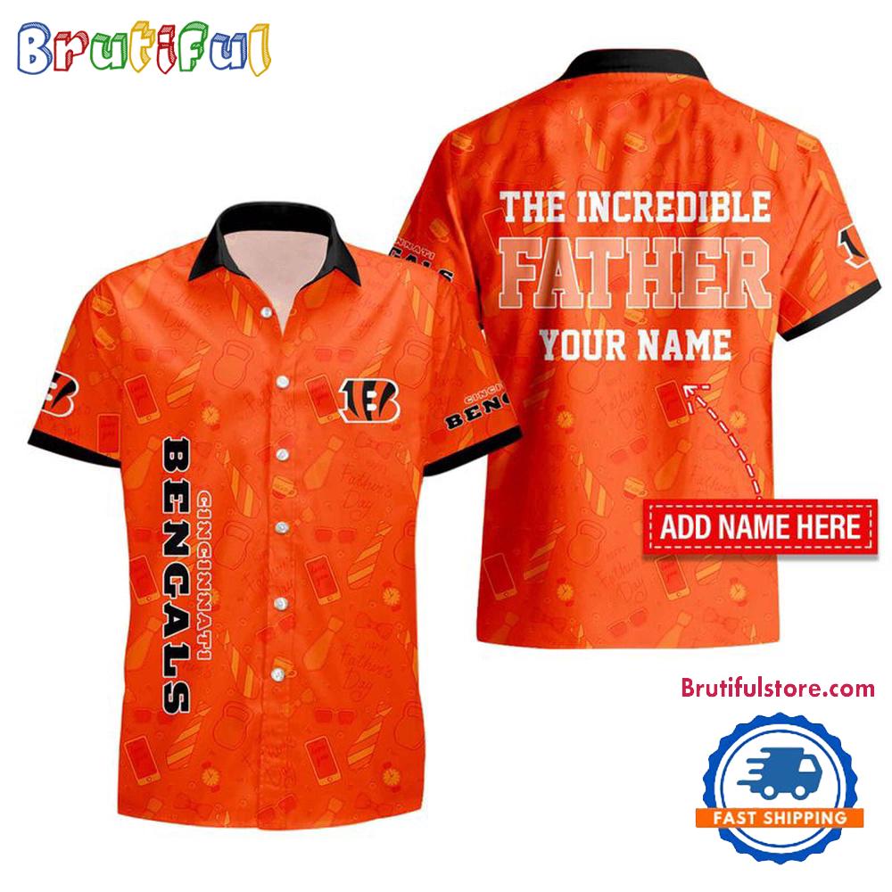 Sportswearmerch Cincinnati Bengals NFL The Increadible Father's Day Personalized Hawaiian Shirt For Fan