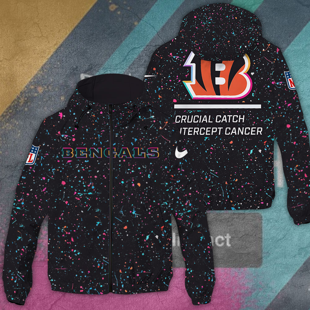 Sportswearmerch Cincinnati Bengals NFL Windbreaker Jacket For Fan