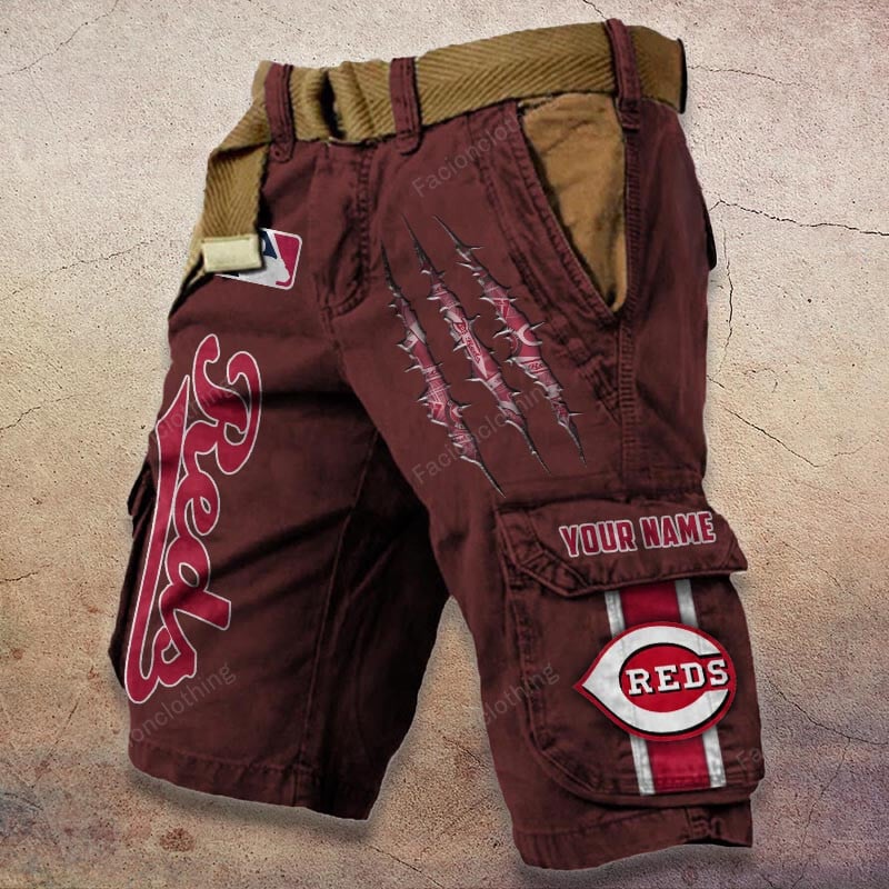 Sportswearmerch Cincinnati Reds MLB Denim Short For Fan
