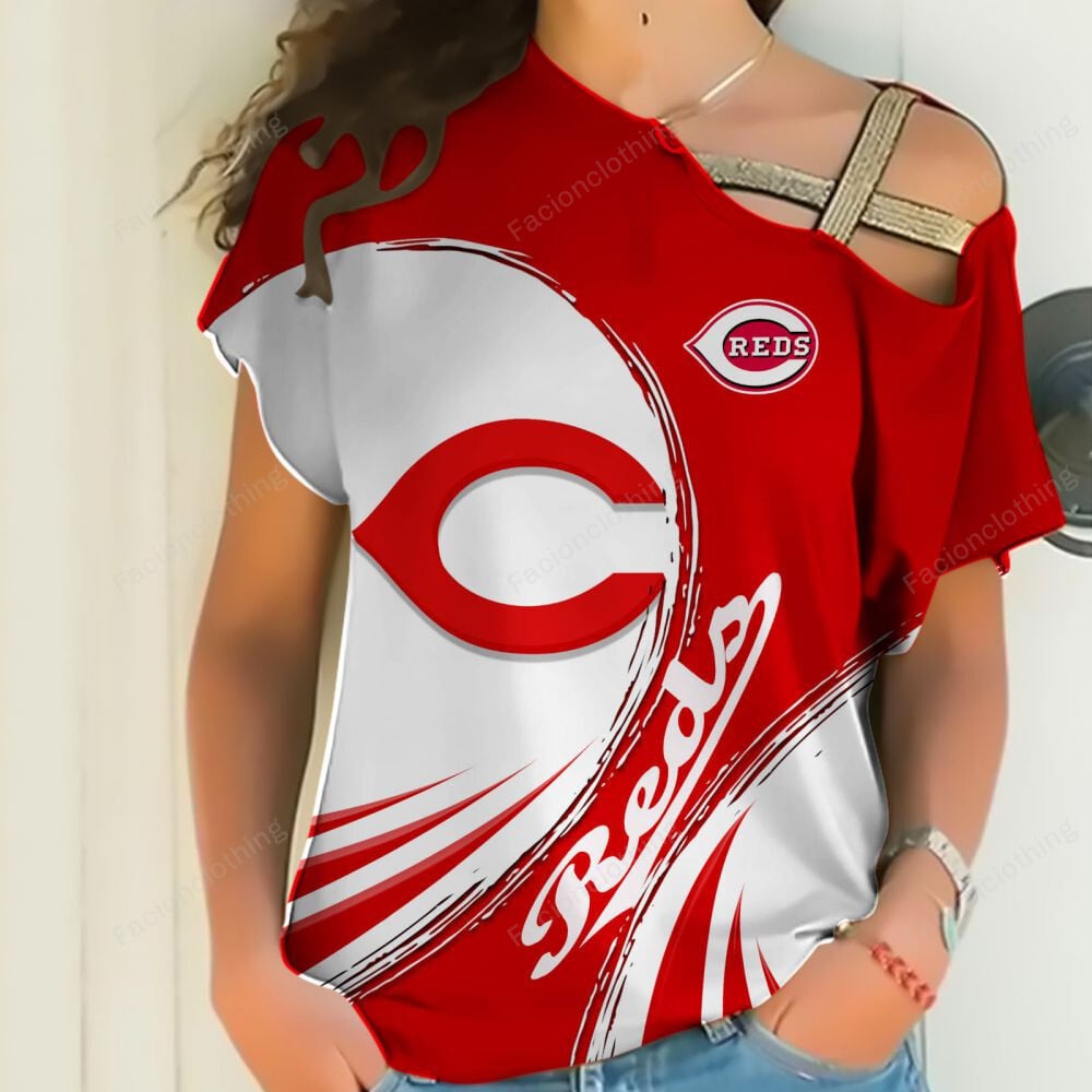 Sportswearmerch Cincinnati Reds MLB Personalized Strapless Short Sleeve For Fan