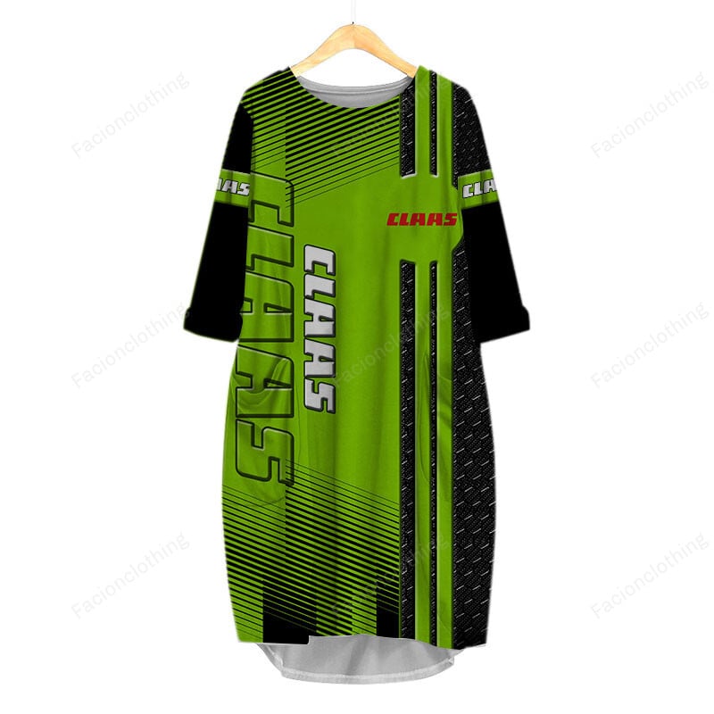 Sportswearmerch Claas Tractor Personalized Fashion Pocket Dress For Fan