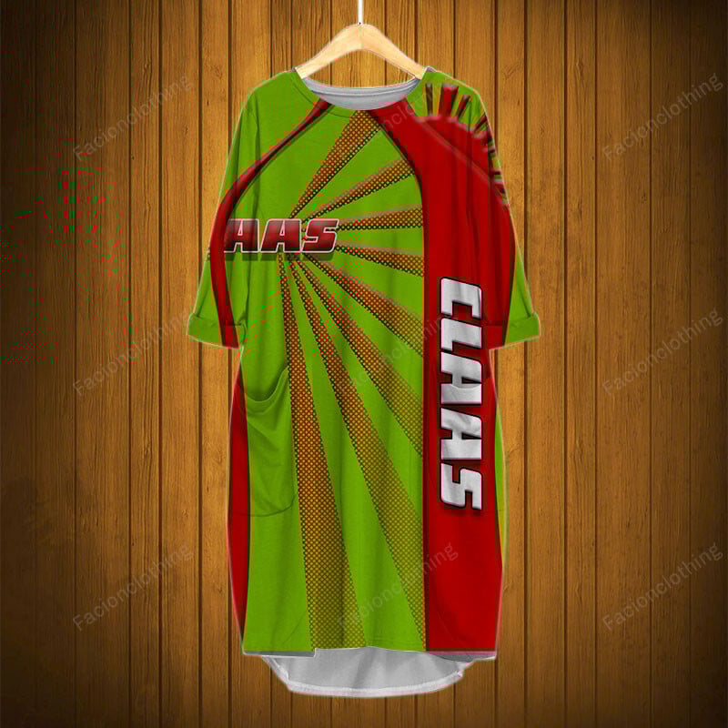 Sportswearmerch Claas Tractor Personalized Fashion Pocket Dress For Fan
