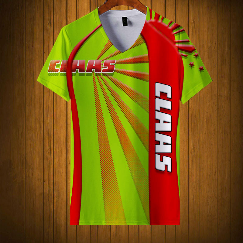 Sportswearmerch Claas Tractor Personalized Fashion V-neck Women T-shirt For Fan