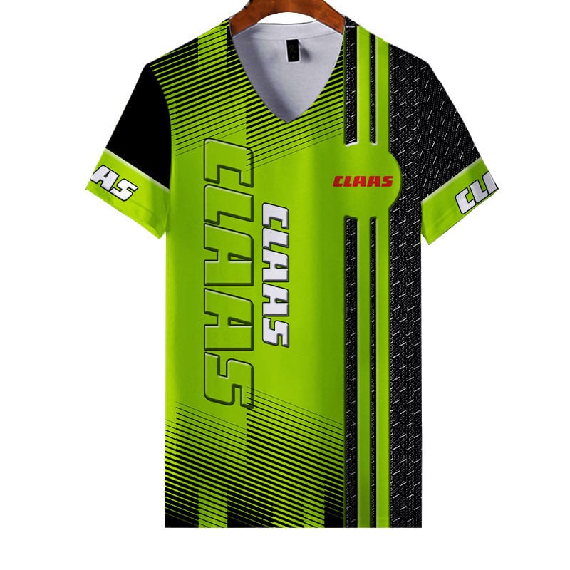 Sportswearmerch Claas Tractor Personalized Fashion V-neck Women T-shirt For Fan
