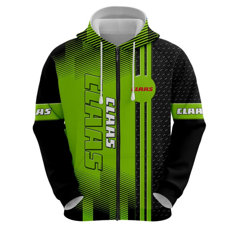 Sportswearmerch Claas Tractor Personalized Fashion Zip Hoodie For Fan