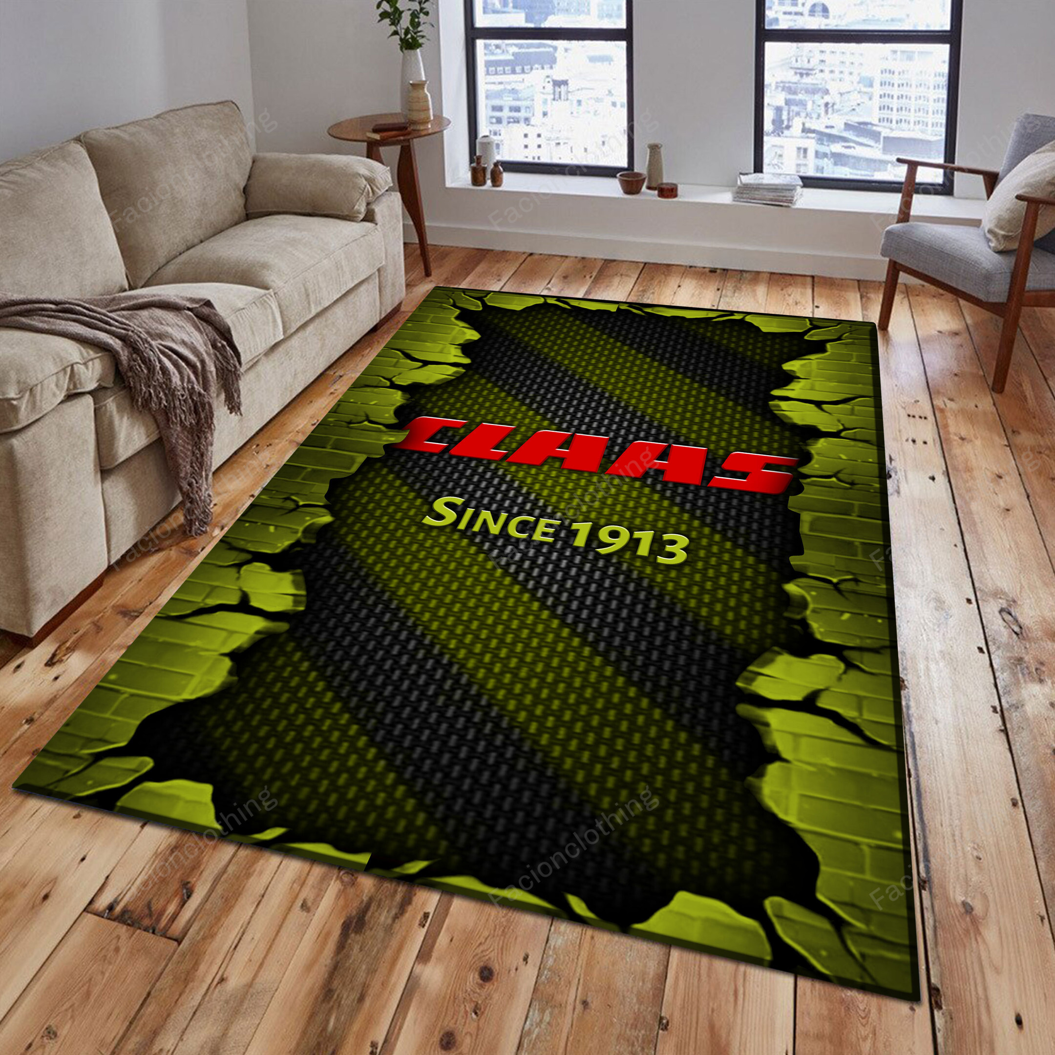 Sportswearmerch Claas Tractor Personalized Rug For Fan