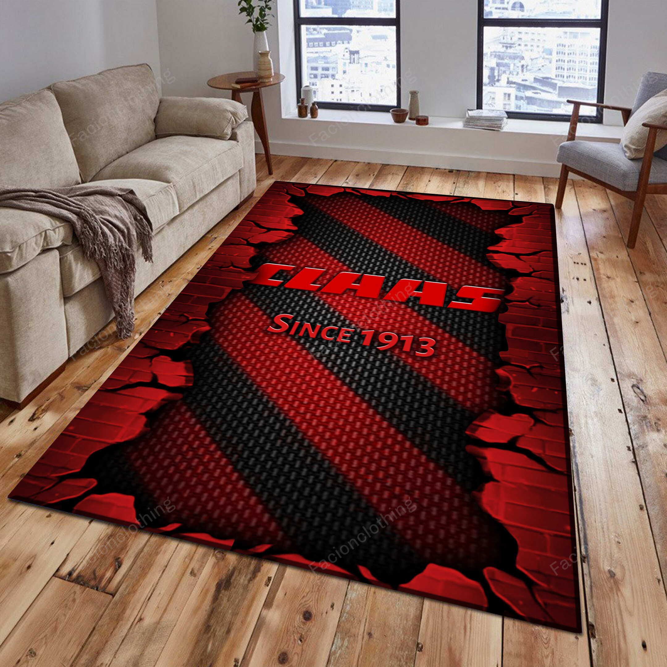 Sportswearmerch Claas Tractor Personalized Rug For Fan