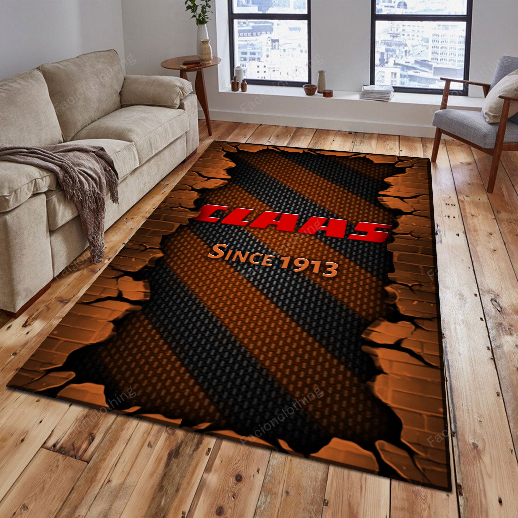 Sportswearmerch Claas Tractor Personalized Rug For Fan