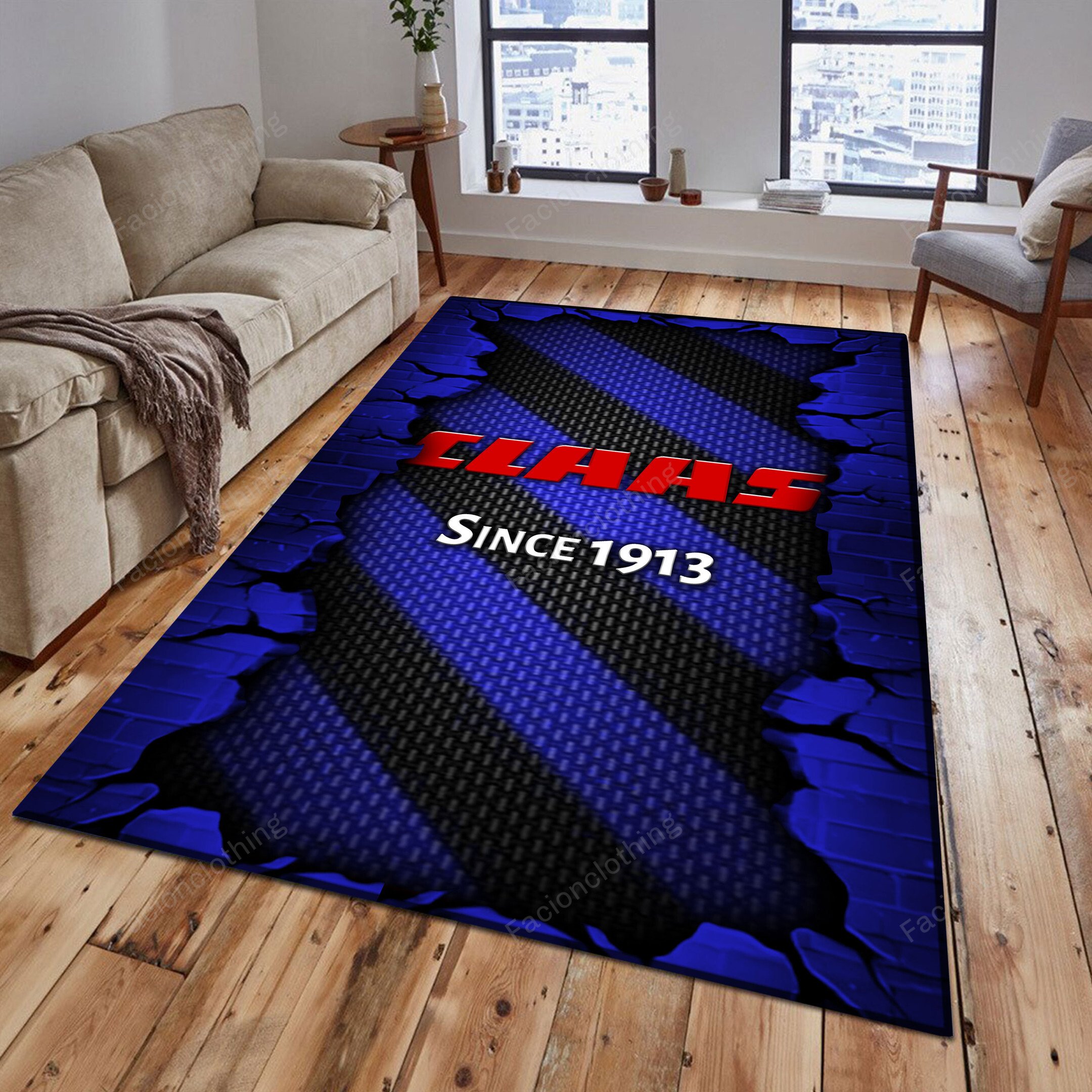 Sportswearmerch Claas Tractor Personalized Rug For Fan
