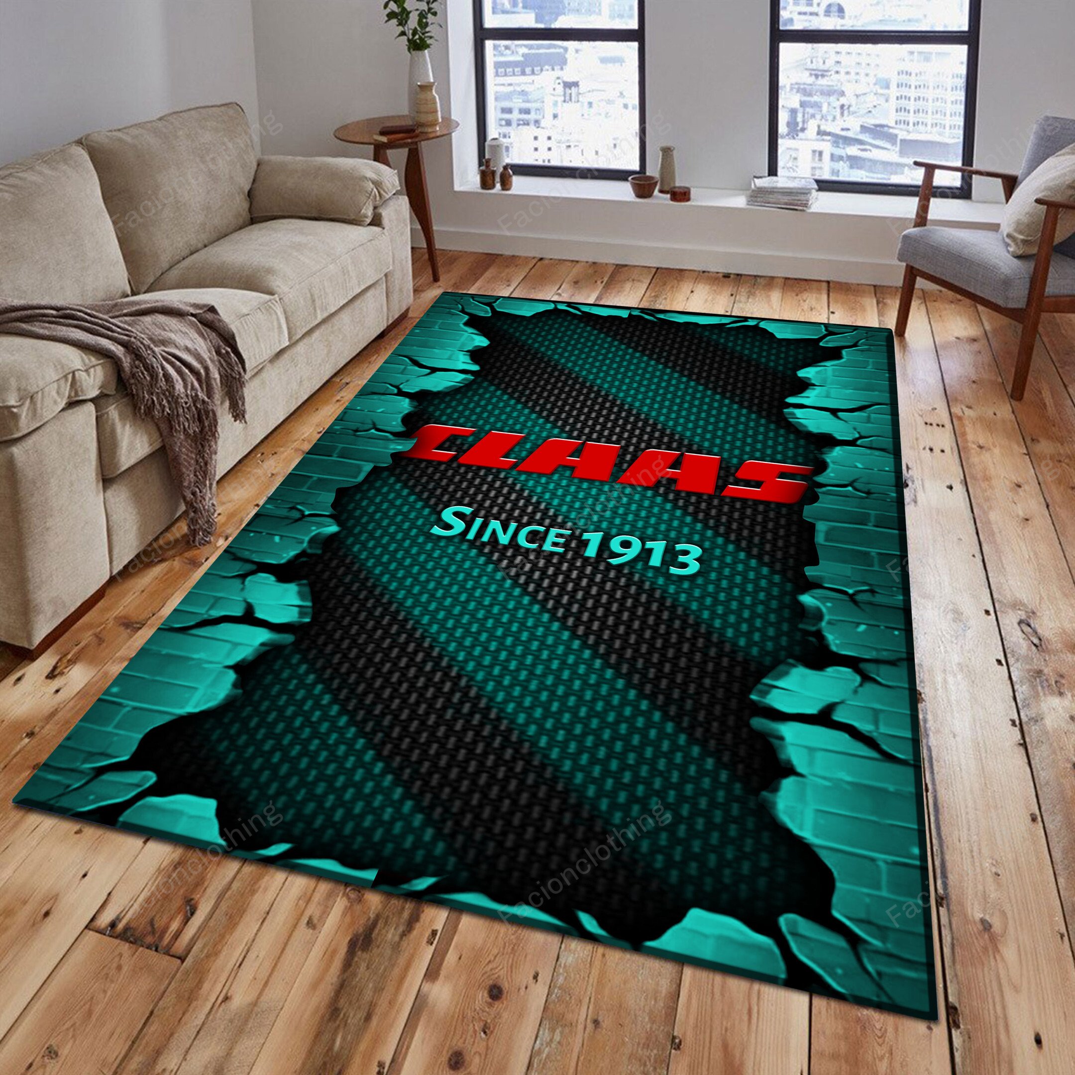 Sportswearmerch Claas Tractor Personalized Rug For Fan