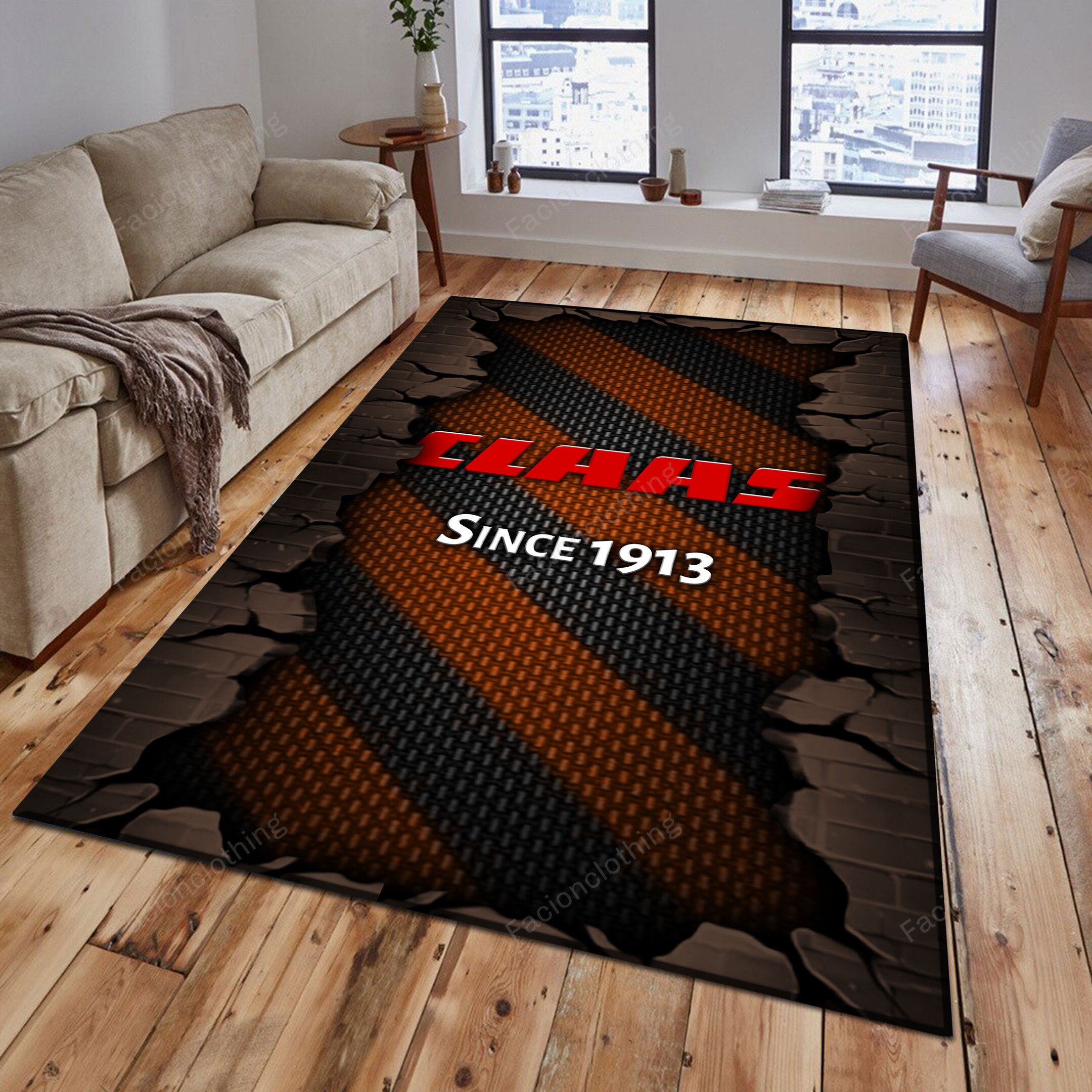 Sportswearmerch Claas Tractor Personalized Rug For Fan