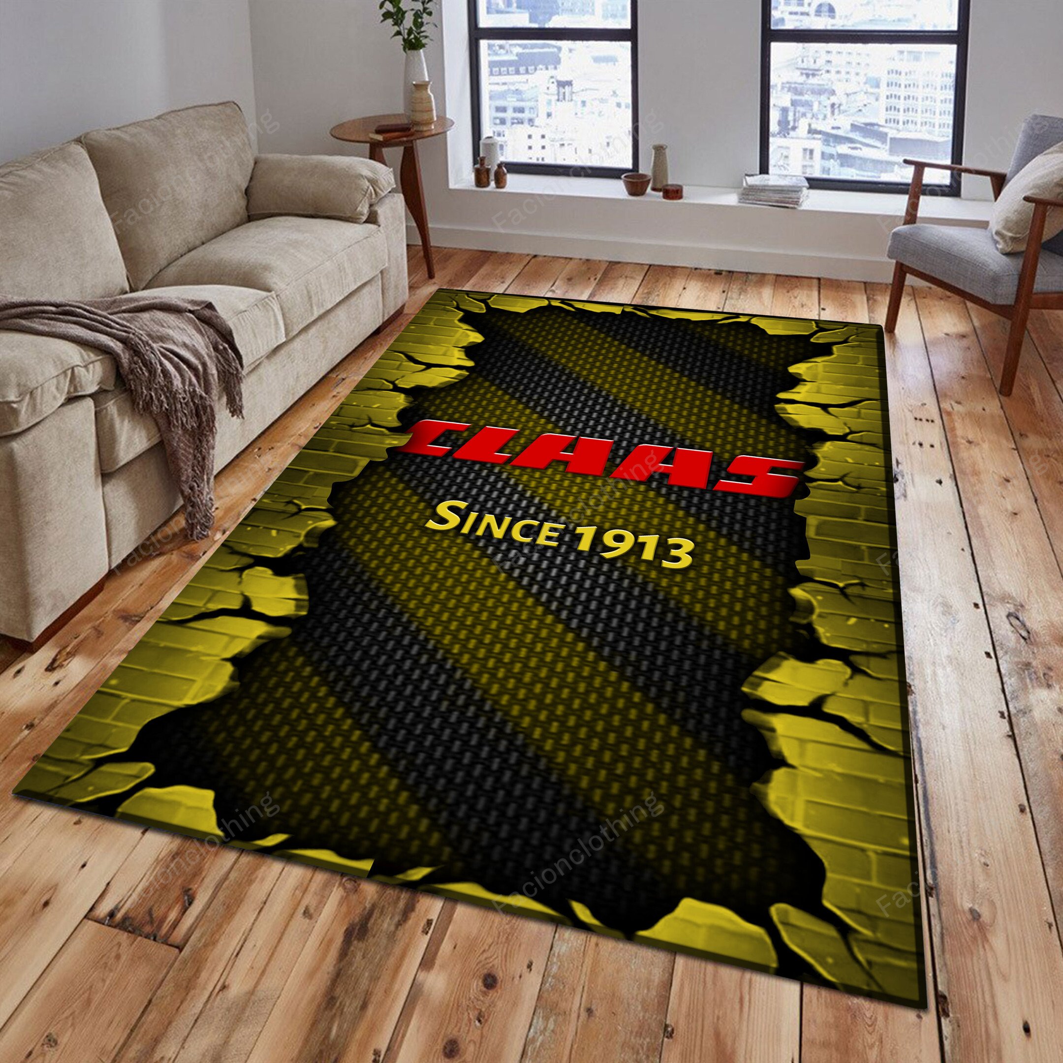 Sportswearmerch Claas Tractor Personalized Rug For Fan