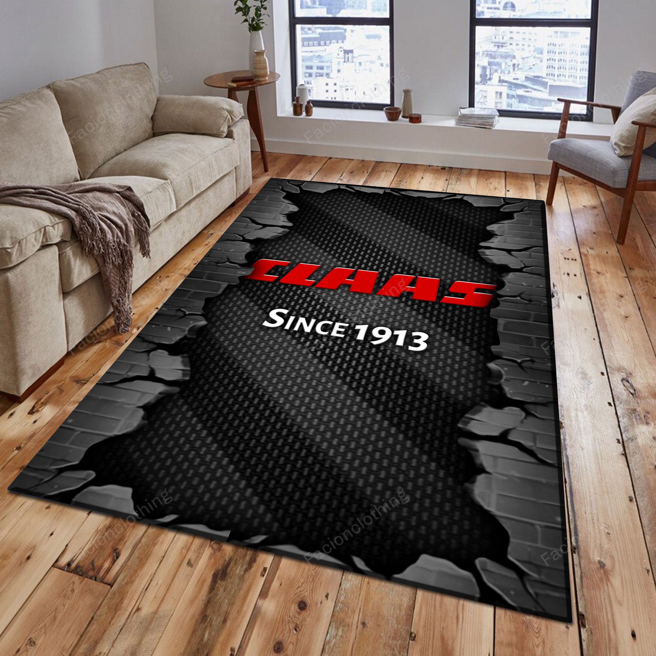 Sportswearmerch Claas Tractor Personalized Rug For Fan