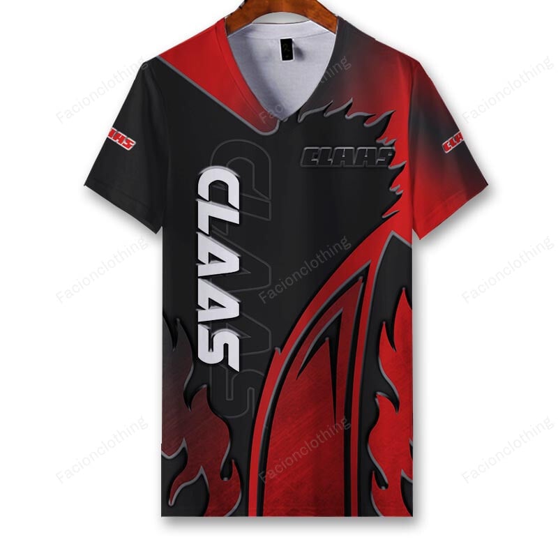 Sportswearmerch Claas Tractor Personalized V-neck Women T-shirt For Fan