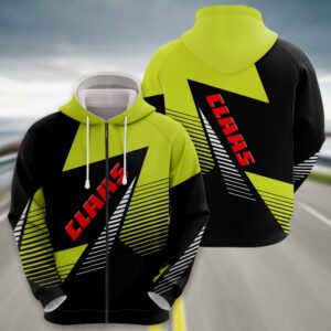 Sportswearmerch Claas Tractor Zip Hoodie For Fan