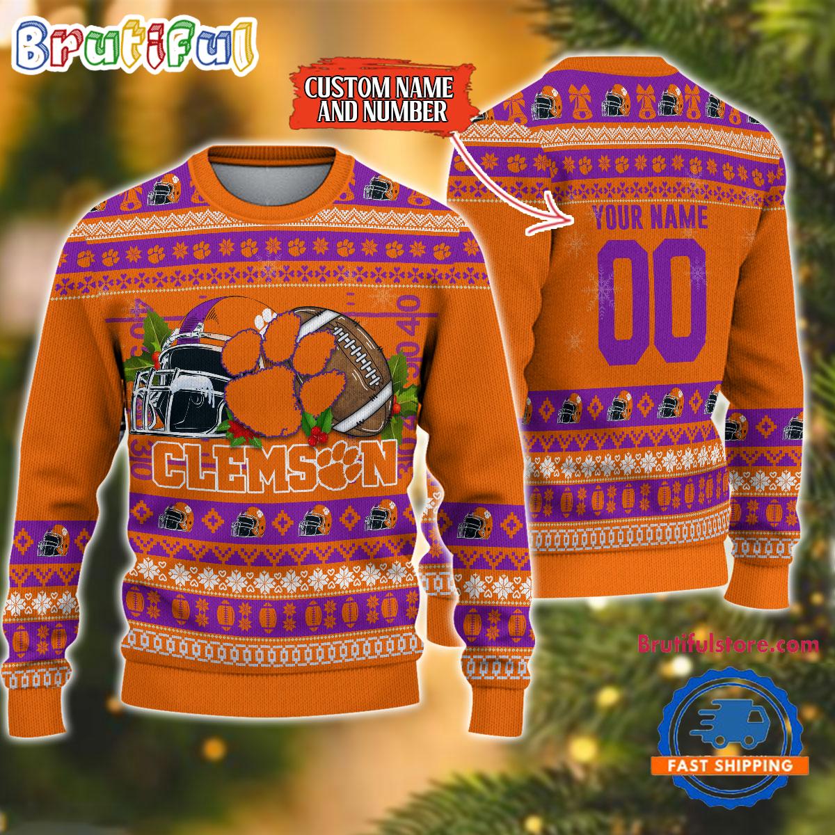 Sportswearmerch Clemson Tigers NCAA Christmas Sweater For Fan