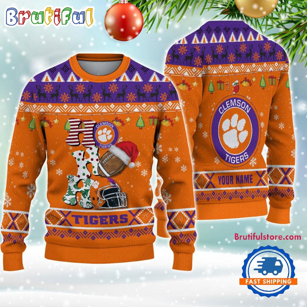Sportswearmerch Clemson Tigers NCAA Personalized Christmas Sweater For Fan
