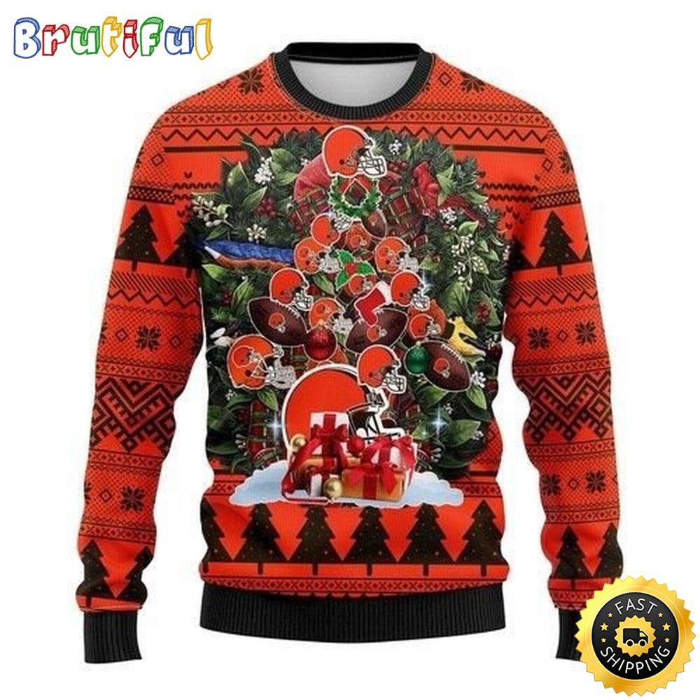 Sportswearmerch Cleveland Browns NFL Christmas Sweater For Fan