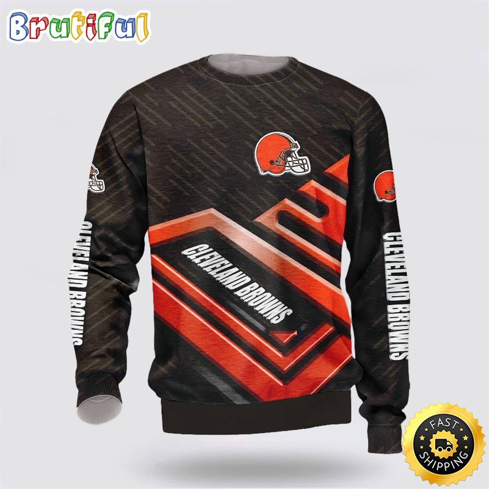 Sportswearmerch Cleveland Browns NFL Crewneck Sweater For Fan