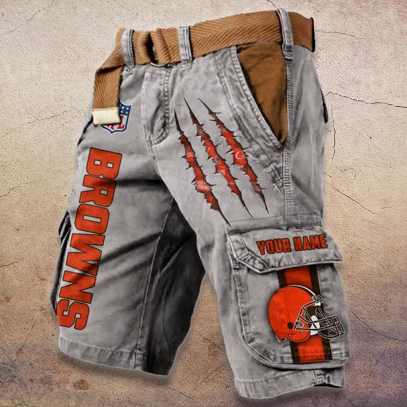 Sportswearmerch Cleveland Browns NFL Denim Short For Fan