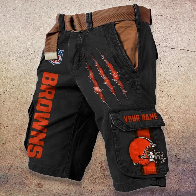 Sportswearmerch Cleveland Browns NFL Denim Short For Fan