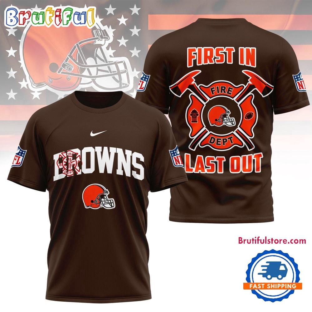 Sportswearmerch Cleveland Browns NFL Fire Dept Unisex T-Shirt For Fan