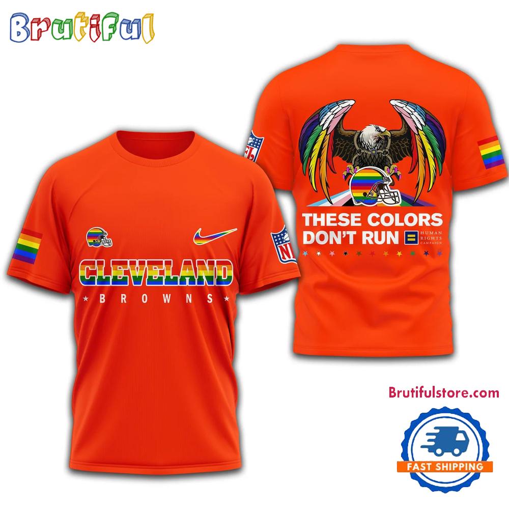 Sportswearmerch Cleveland Browns NFL Football Campaign LGBT T-Shirt For Fan