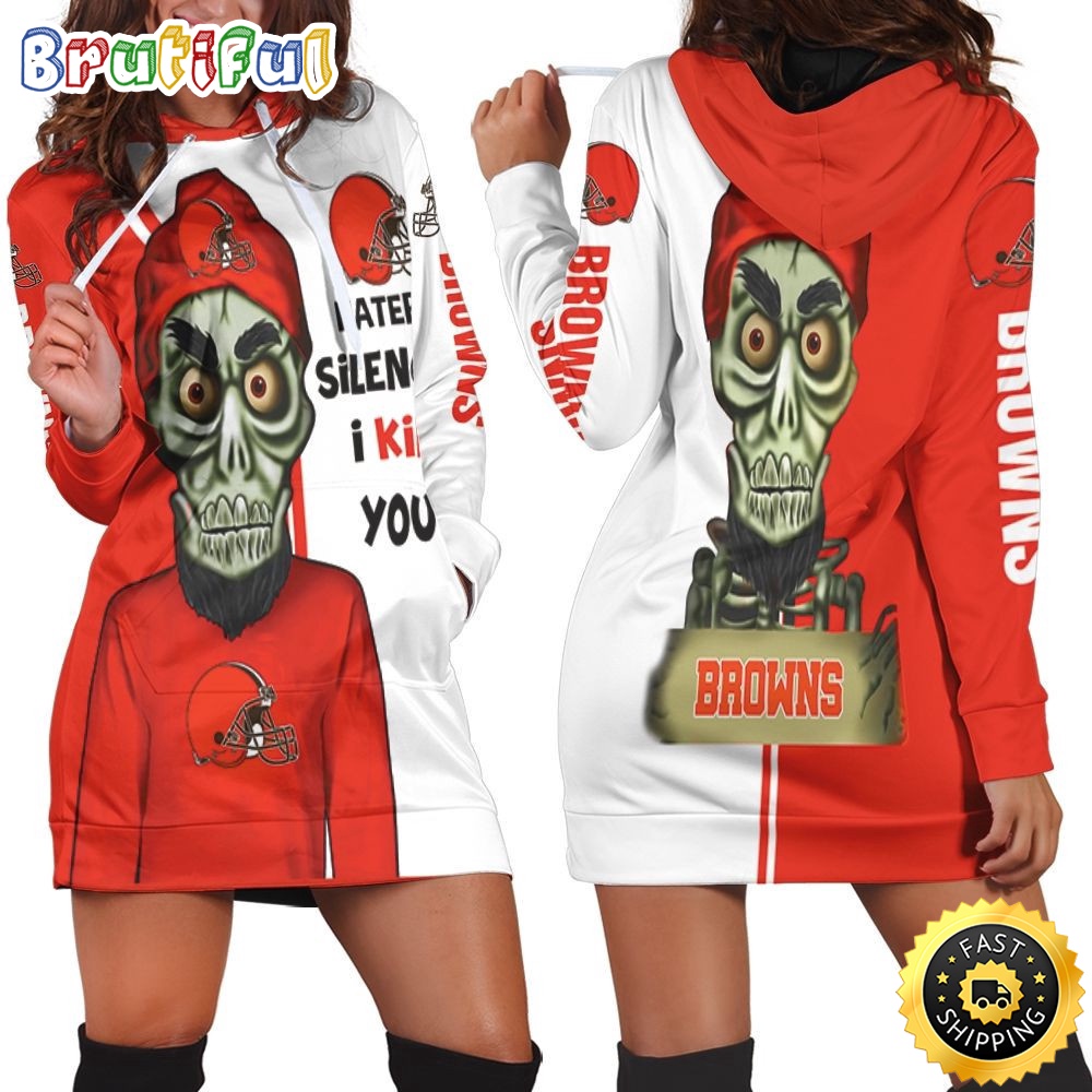 Sportswearmerch Cleveland Browns NFL Haters I Kill You Hoodie Dress For Fan