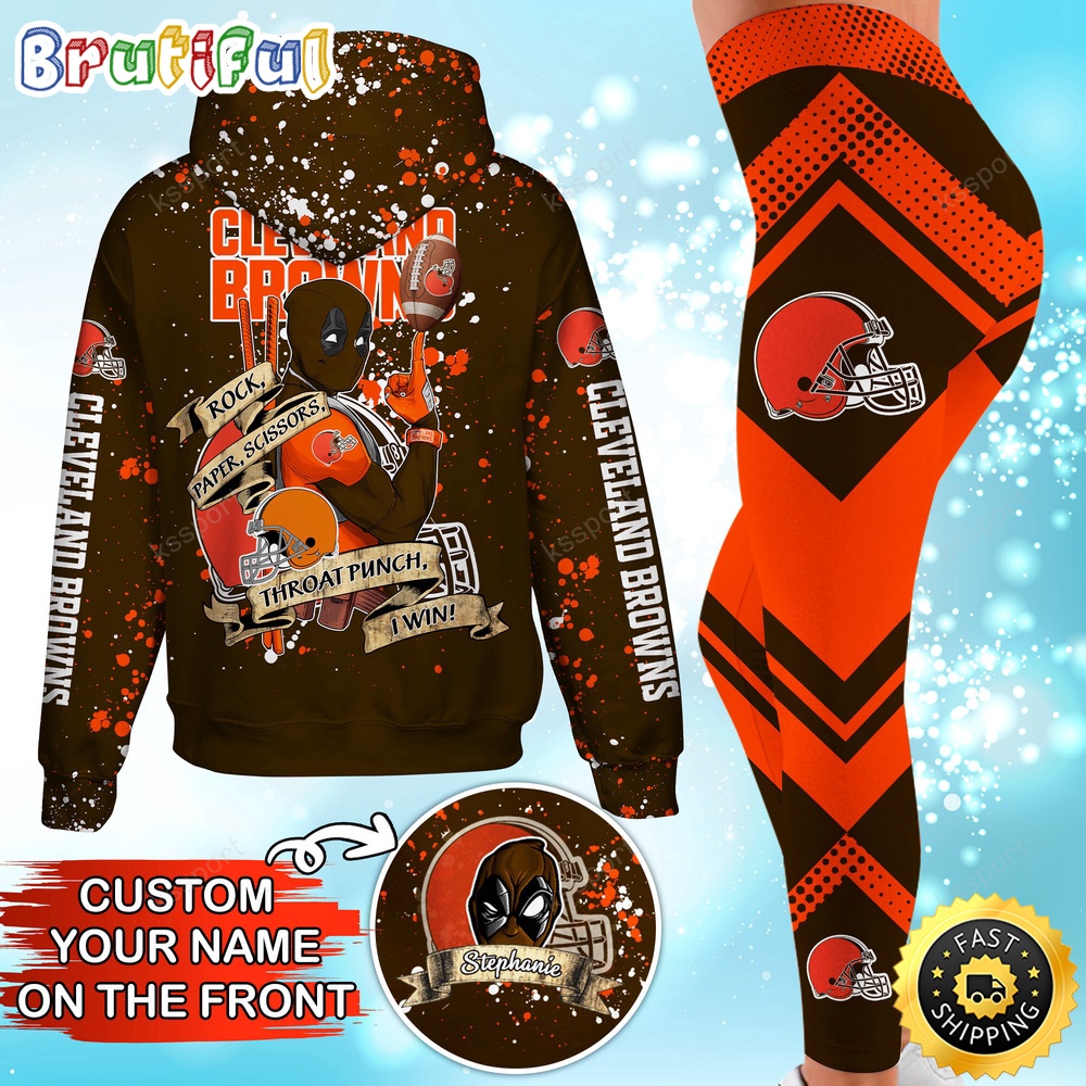Sportswearmerch Cleveland Browns NFL Hoodie Leggings For Fan