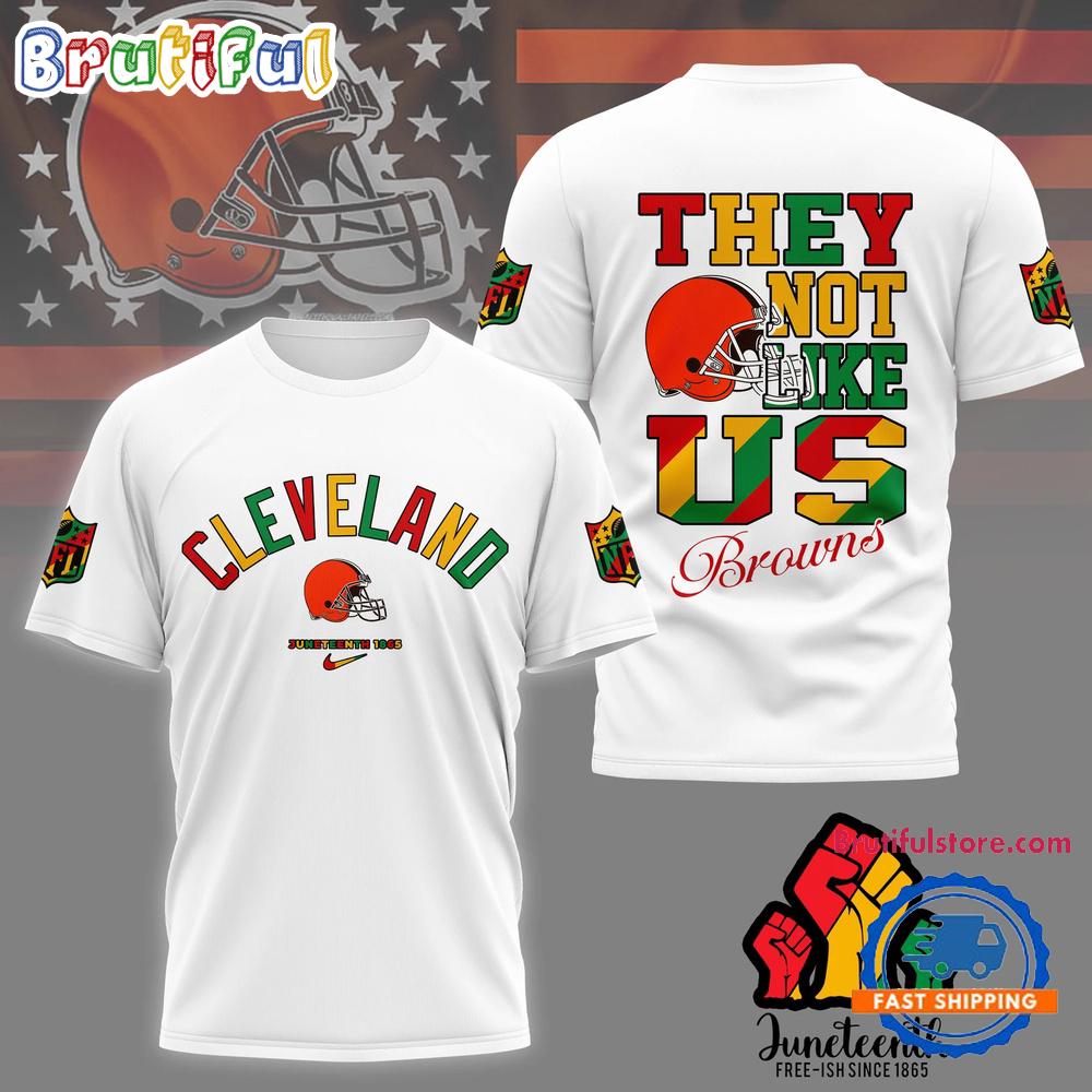 Sportswearmerch Cleveland Browns NFL Juneteenth Freedom Day T-Shirt For Fan