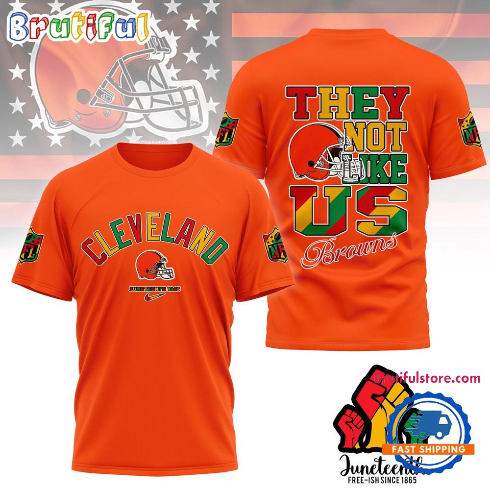Sportswearmerch Cleveland Browns NFL Juneteenth Freedom Day Unisex T-Shirt For Fan