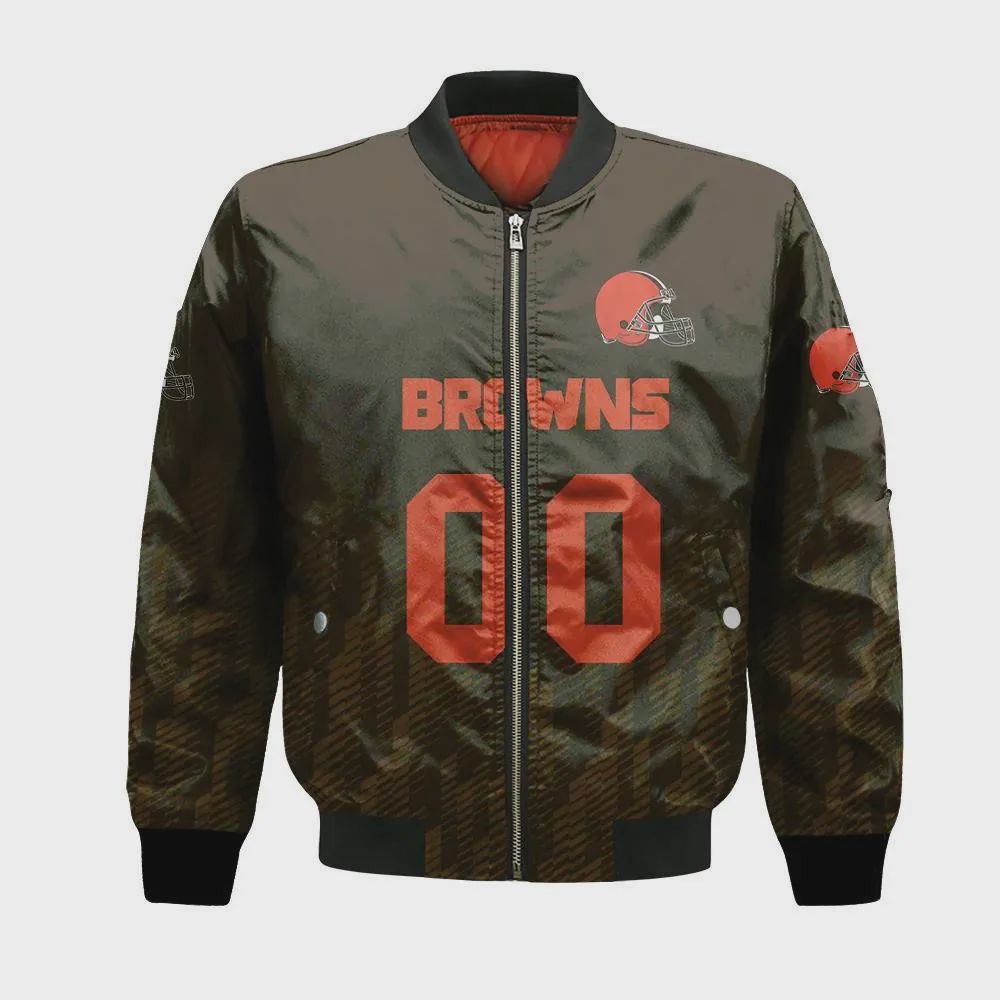 Sportswearmerch Cleveland Browns NFL Personalized Bomber Jacket For Fan