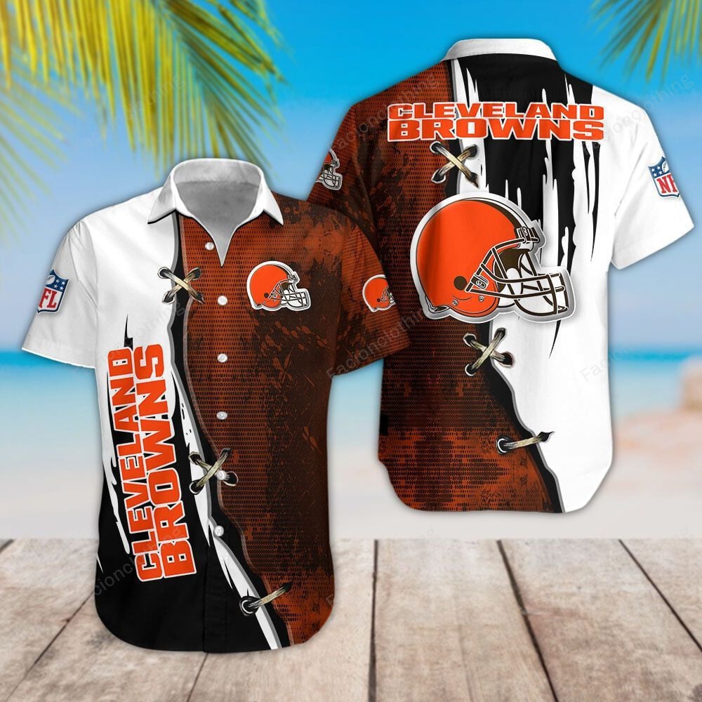 Sportswearmerch Cleveland Browns NFL Personalized Hawaiian Shirt For Fan