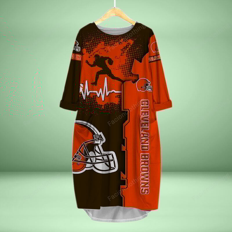 Sportswearmerch Cleveland Browns NFL Personalized Pocket Dress For Fan