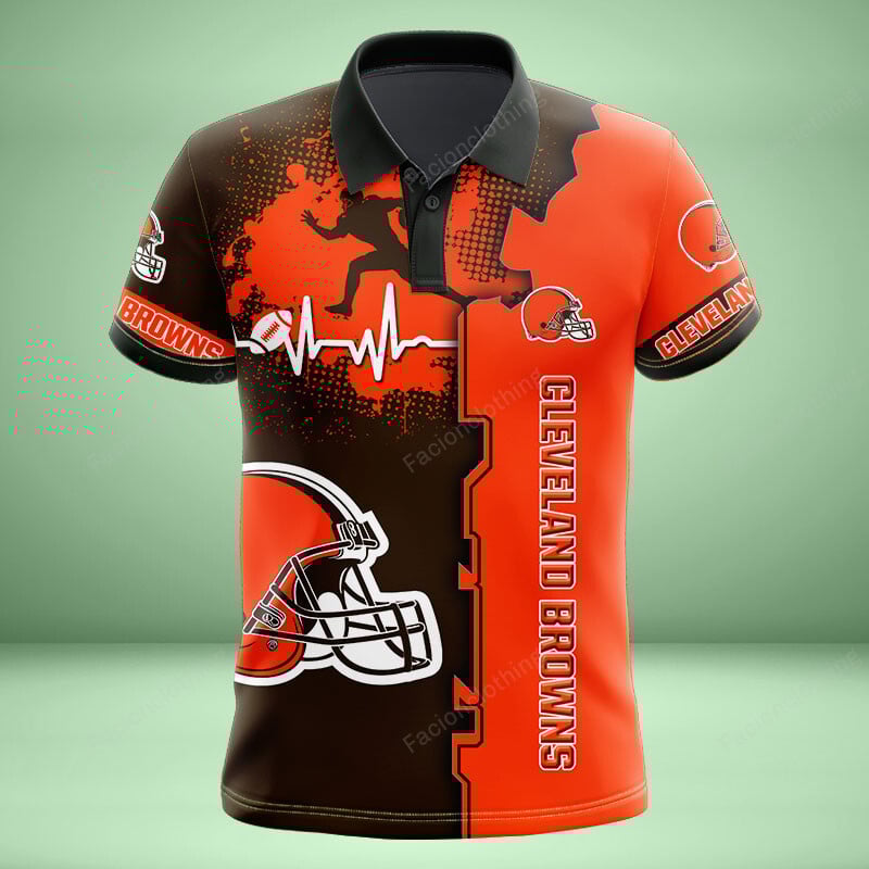 Sportswearmerch Cleveland Browns NFL Personalized Polo Shirt For Fan