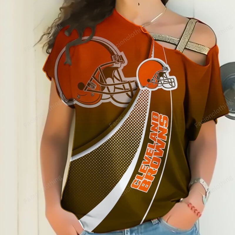 Sportswearmerch Cleveland Browns NFL Personalized Strapless Short Sleeve For Fan