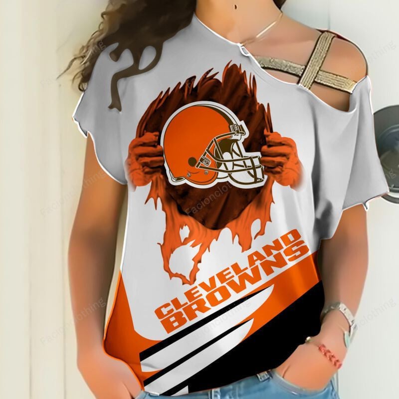 Sportswearmerch Cleveland Browns NFL Personalized Strapless Short Sleeve For Fan