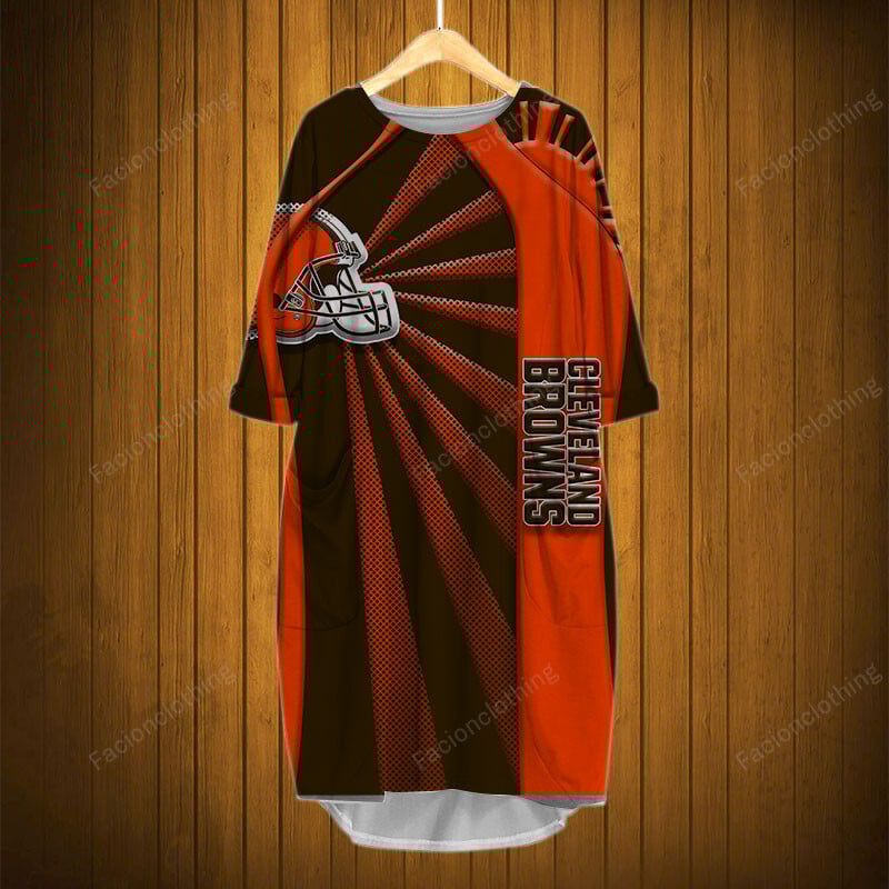 Sportswearmerch Cleveland Browns NFL Pocket Dress Personalized For Fan