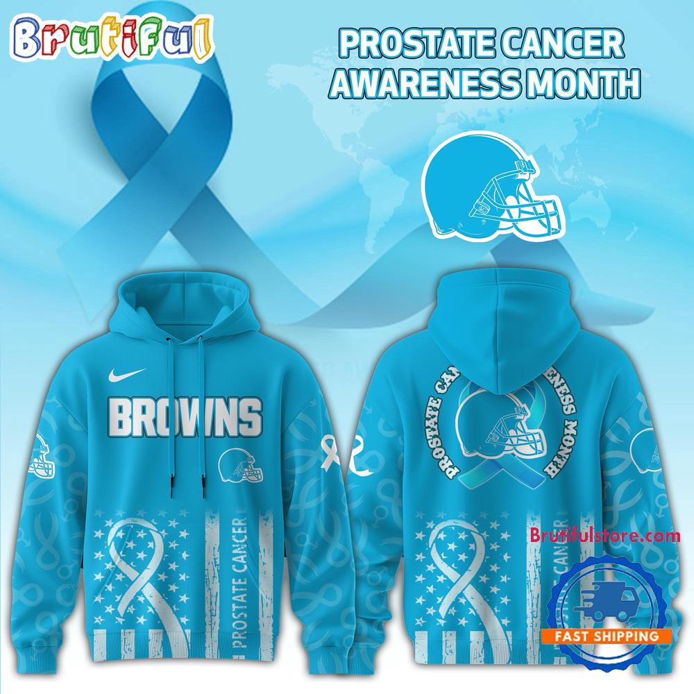 Sportswearmerch Cleveland Browns NFL Prostate Cancer Awareness Hoodie For Fan