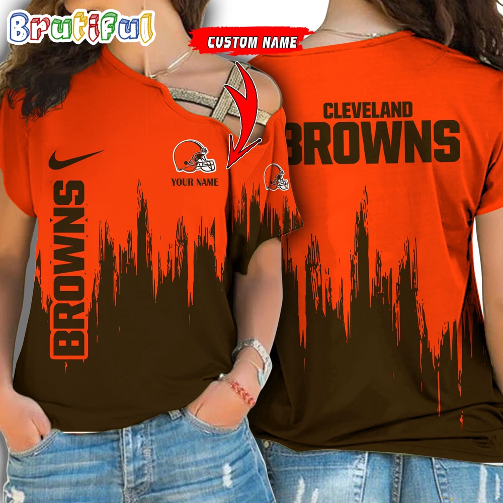 Sportswearmerch Cleveland Browns NFL Strapless Sleeve Short For Fan