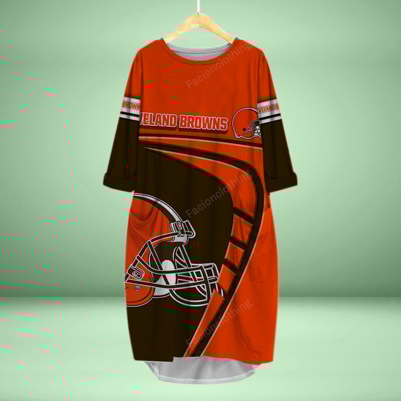 Sportswearmerch Cleveland Browns Personalized Pocket Dress For Fan