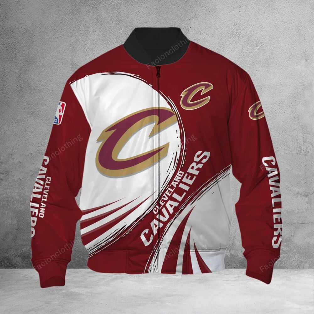 Sportswearmerch Cleveland Cavaliers NBA Personalized Bomber Jacket For Fan