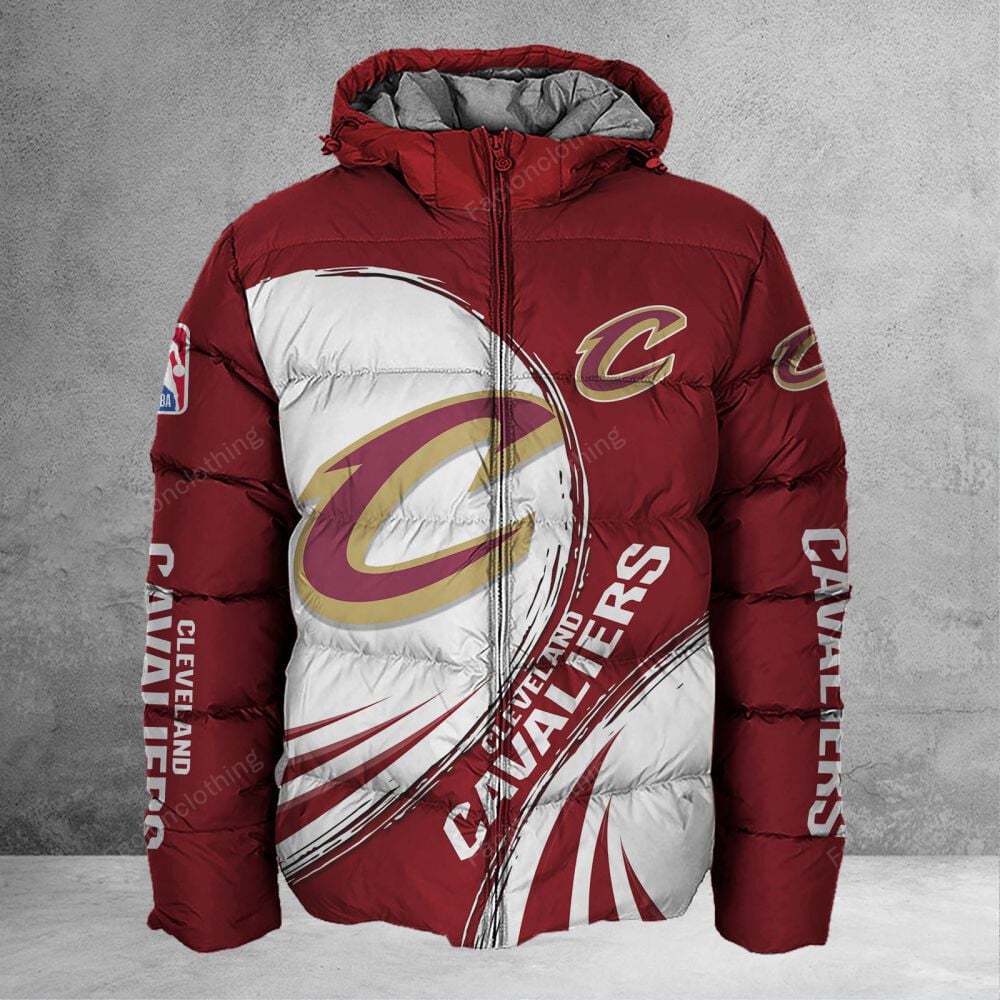 Sportswearmerch Cleveland Cavaliers NBA Personalized Puffer Jacket For Fan