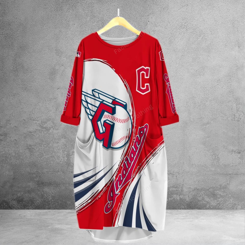 Sportswearmerch Cleveland Indians MLB Personalized Pocket Tanktop For Fan