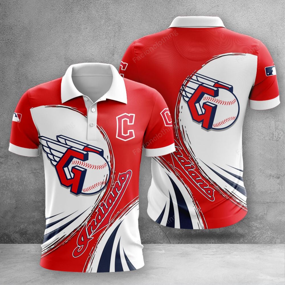 Sportswearmerch Cleveland Indians MLB Personalized Polo Shirt For Fan