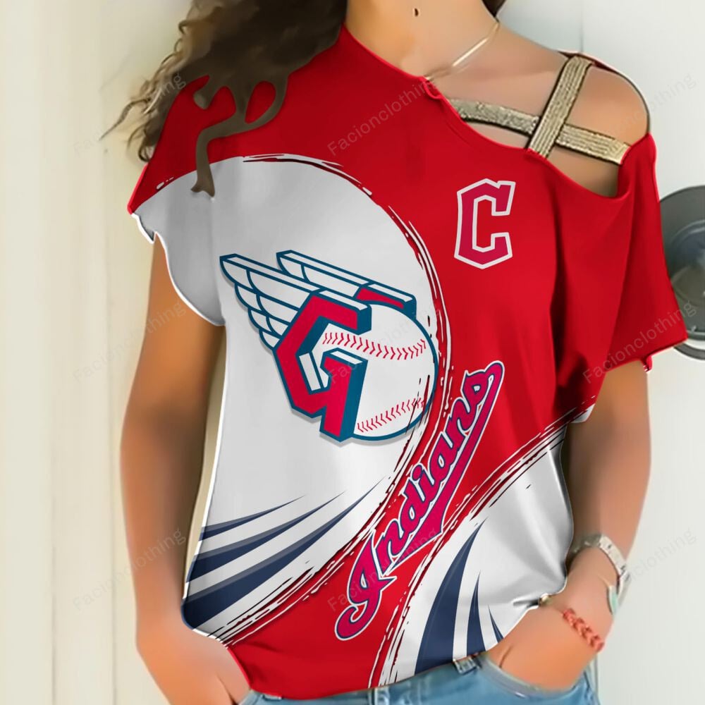 Sportswearmerch Cleveland Indians MLB Personalized Strapless Short Sleeve For Fan