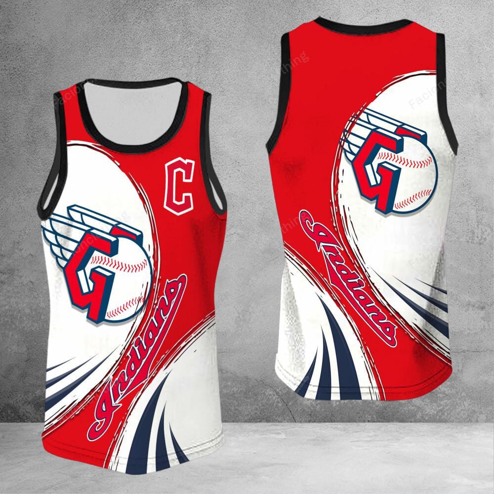 Sportswearmerch Cleveland Indians MLB Personalized Tanktop For Fan