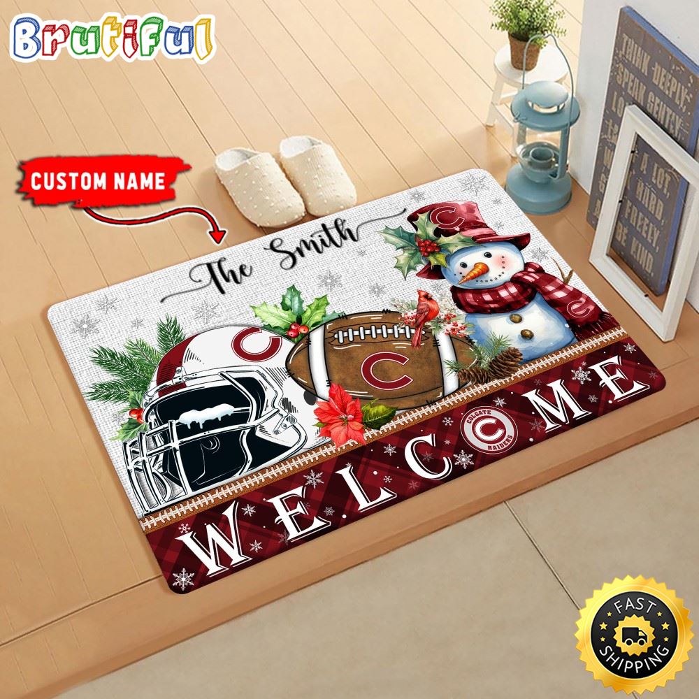 Sportswearmerch Colgate Raiders NCAA Christmas Doormat For Fan