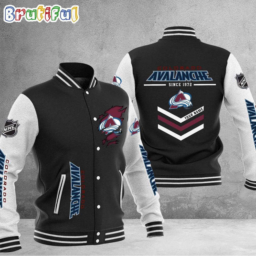 Sportswearmerch Colorado Avalanche NHL Personalized Baseball Jacket For Fan