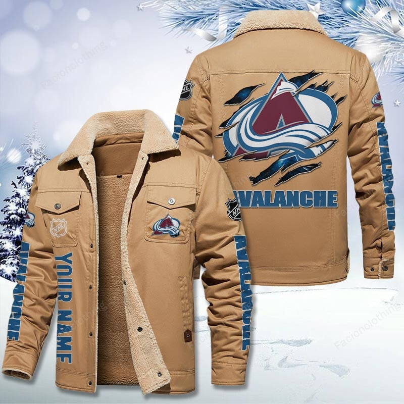 Sportswearmerch Colorado Avalanche NHL Personalized Cotton Jacket For Fan